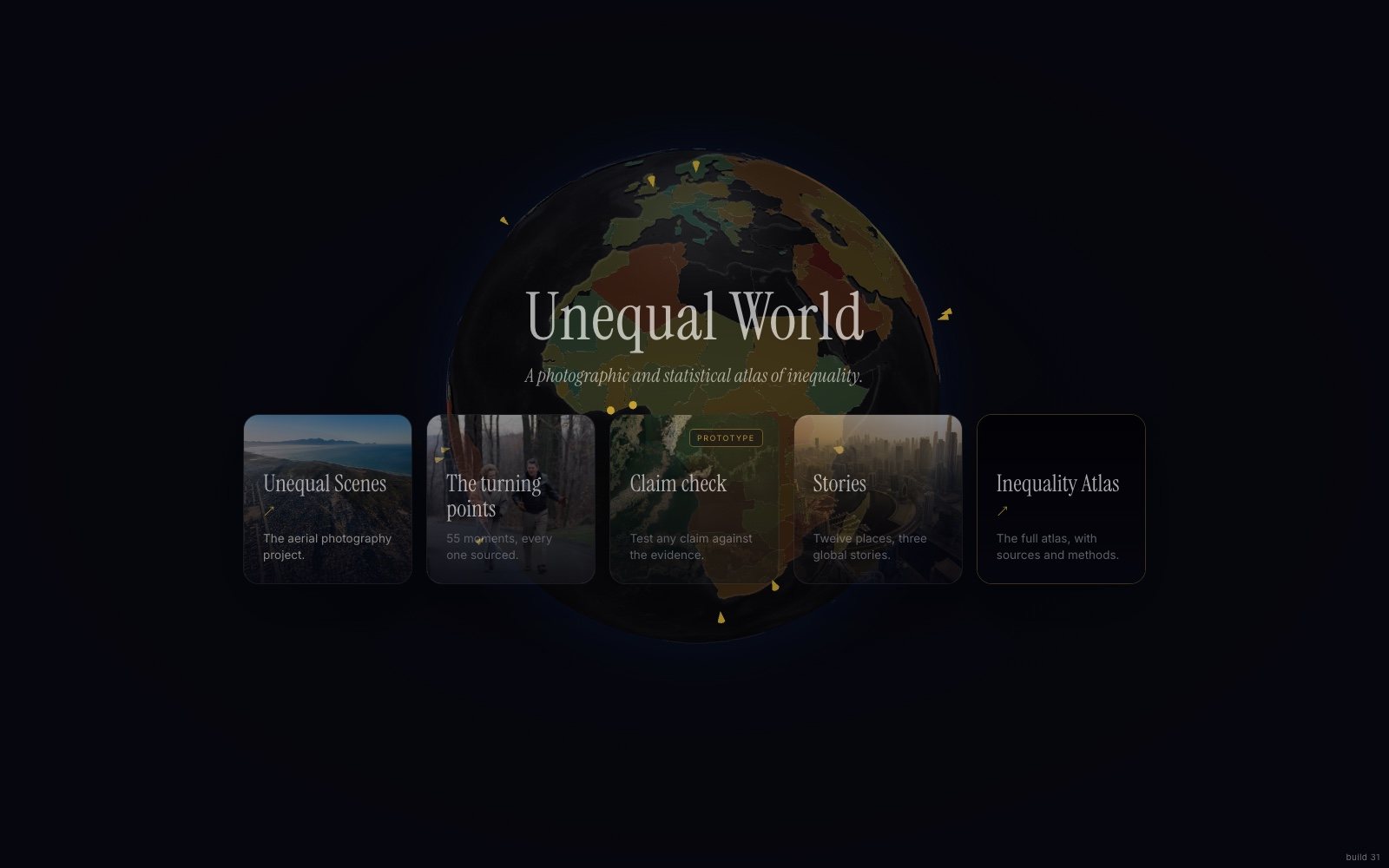 Unequal World website