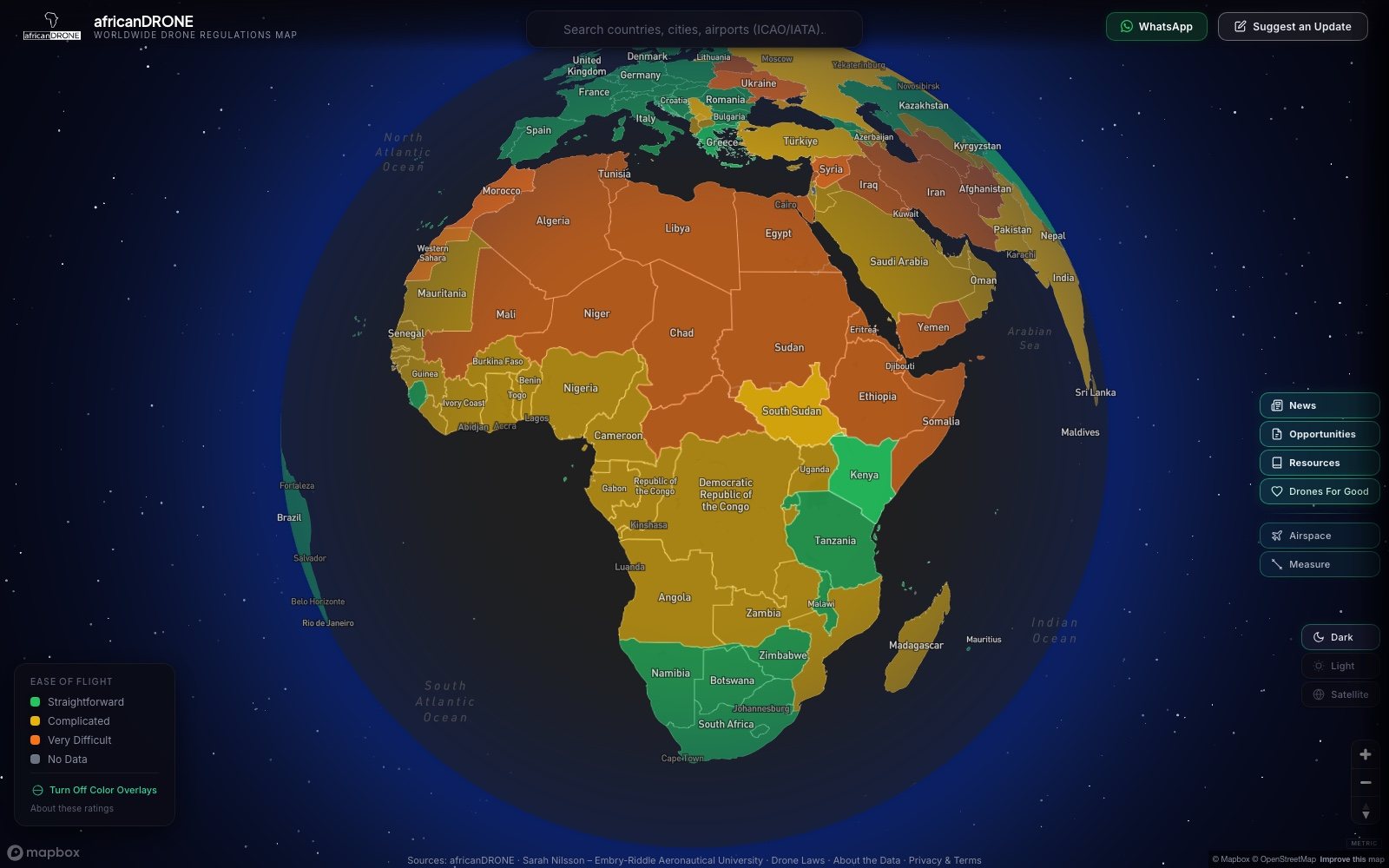 World Drone Map website