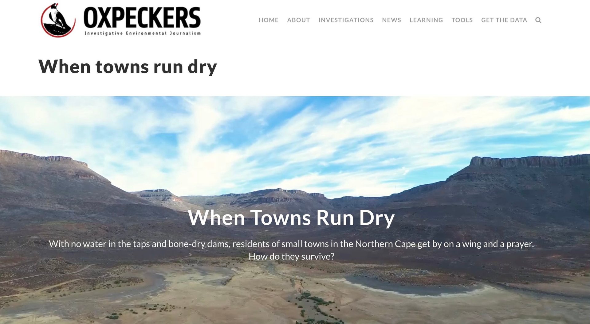 When Towns Run Dry
