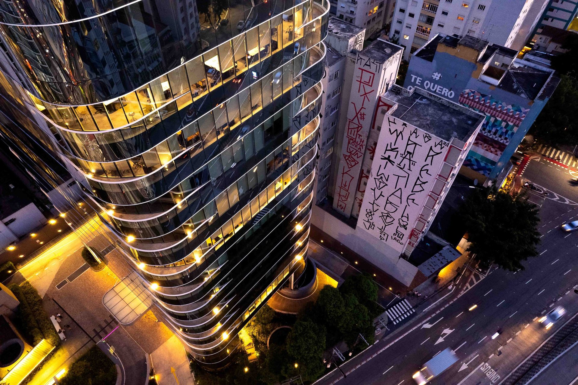An occupied building in São Paulo, just off the famous Avenida Paulista.